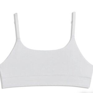 Allbirds Anytime Bralette Light Gray Organic Cotton Blend Buttery Soft